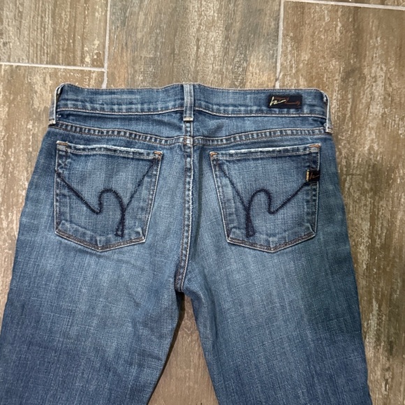 Citizens Of Humanity Low Rise Blue Boot Cut Jeans - Picture 7 of 12